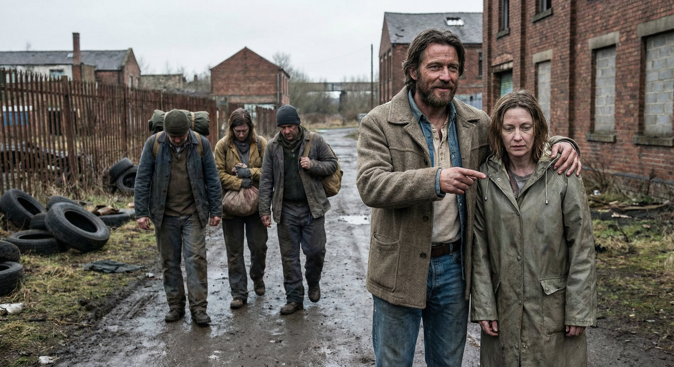 Christ shepherding down trodden believers