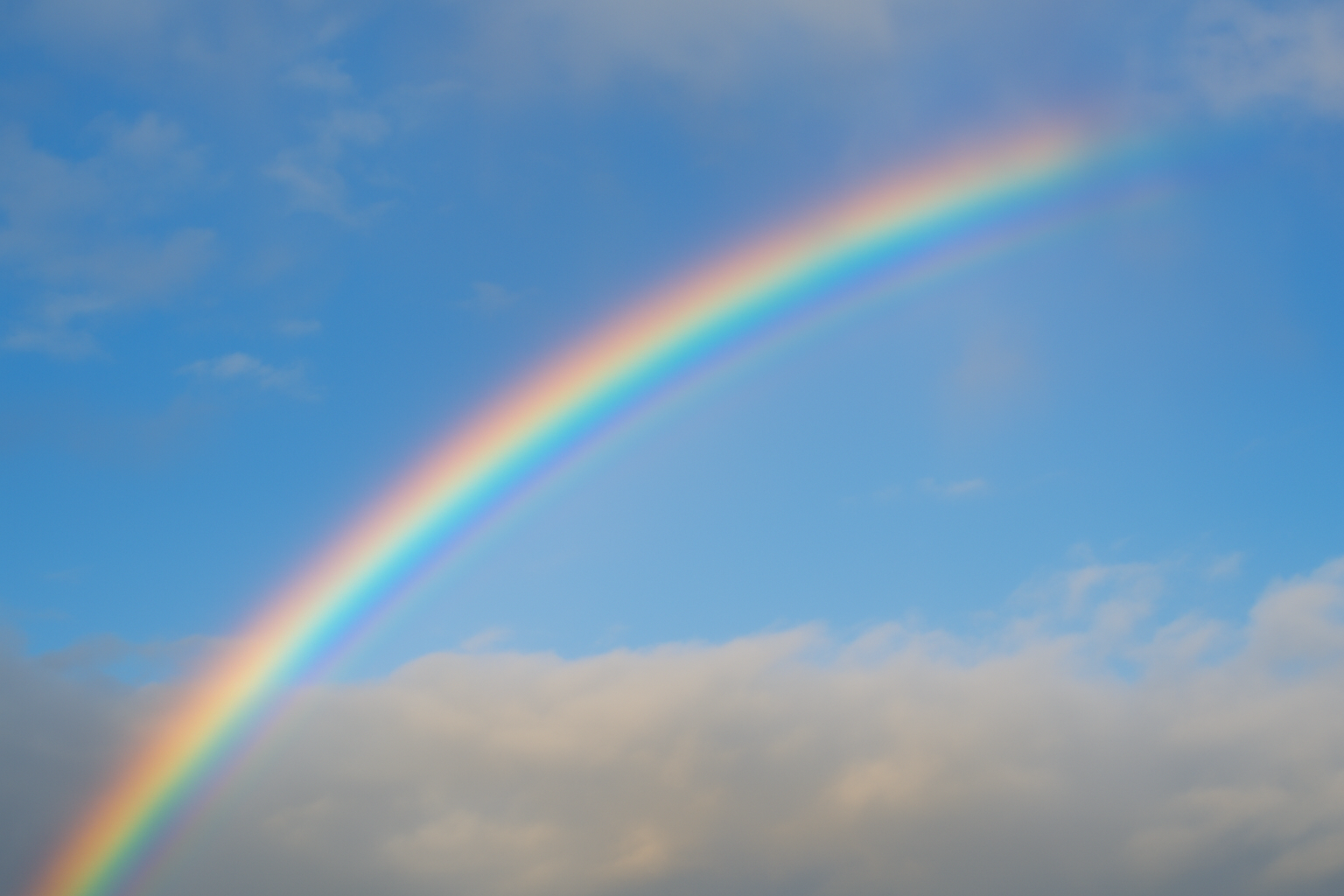 colorful rainbow in the sky